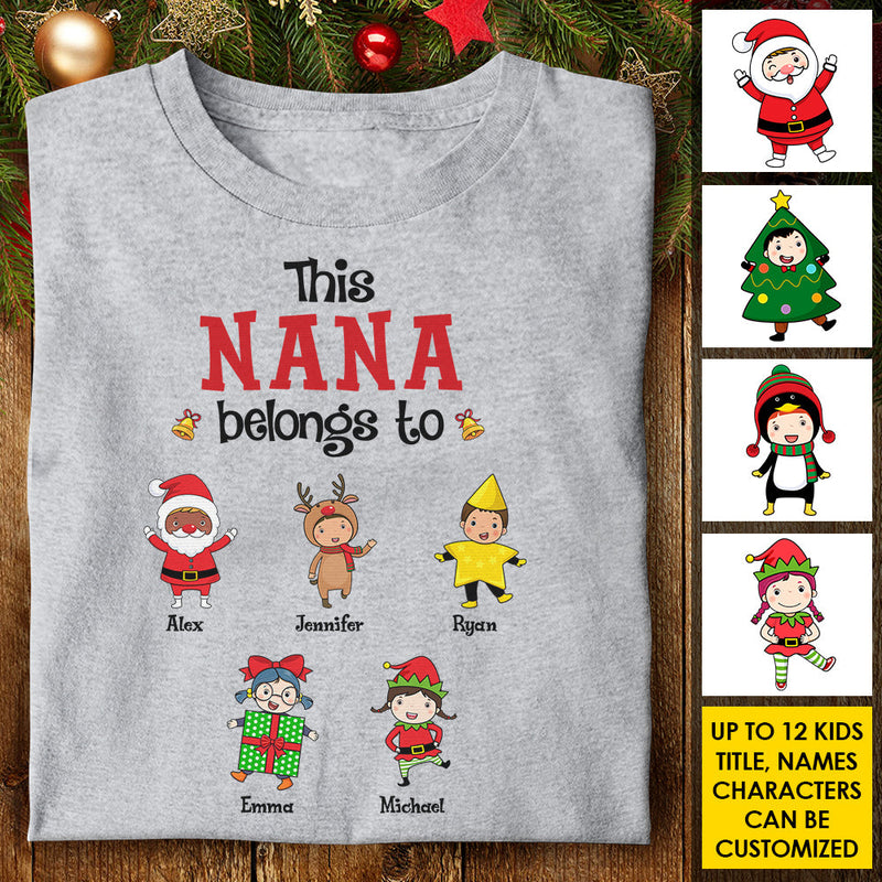 This Awesome Grandpa/Grandma Belongs To - Personalized Unisex T-shirt, Hoodie, Sweatshirt