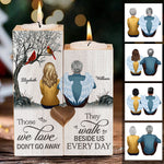 Walk Beside Us Every Day - Gift For Couples, Personalized Candle Holder