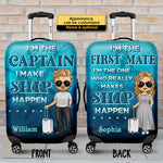 Custom Name Funny Couple Travel Gifts - Personalized Luggage Cover