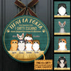 Tieni La Porta Chiusa - Divertente Cartello Personalizzato Per La Porta Del Gatto, Funny Personalized Cat Door Sign Italian