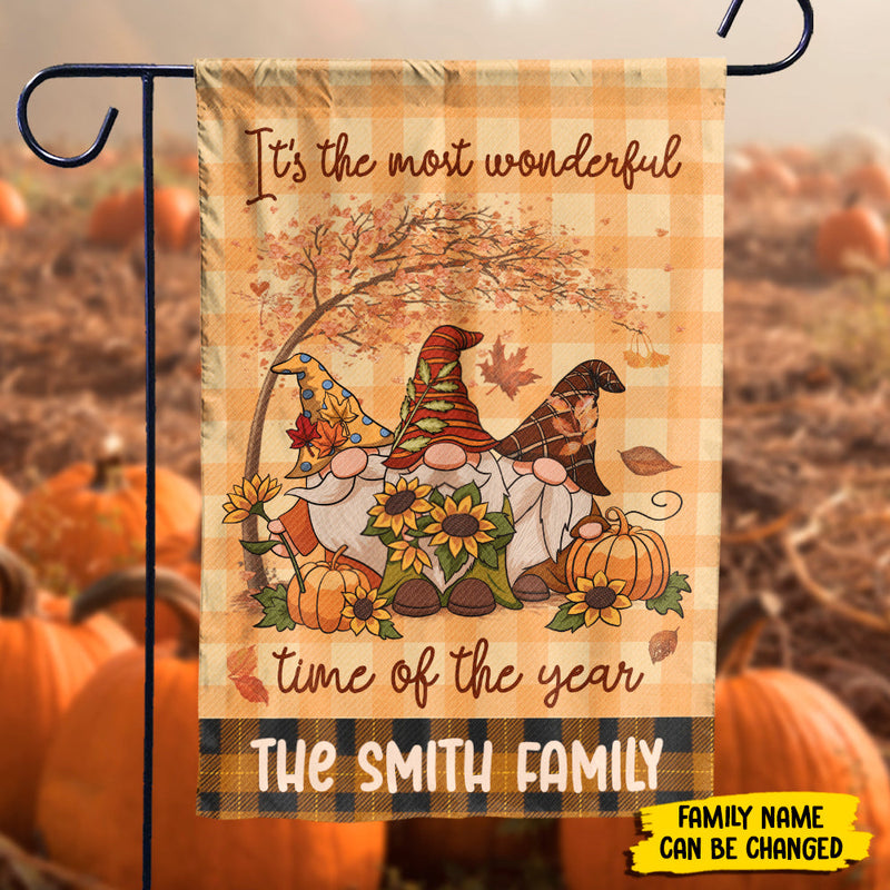 It's The Most Wonderful Time Of The Year - Personalized Flag