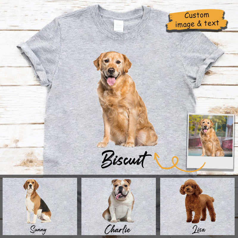 Custom Dog And Cat Shirt Upload Image - Gift For Dog Lovers, Personalized Unisex T-Shirt