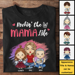 Living That Nana Mama Life - Gift For Mom, Grandma - Personalized Unisex T-Shirt, Hoodie
