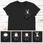 Put Your Cat In The Pocket - Personalized Unisex T-Shirt