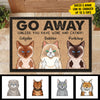 Go Away Unless You Have Wine And Catnip - Funny Personalized Cat Decorative Mat