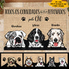 Todos os convidados têm de ser aprovados pelo cão Portuguese - Funny Personalized Dog Decorative Mat