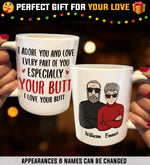 I Adore You And Love Every Part Of You - Personalized Mug