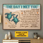 I'll Love You Until I Die - Personalized Horizontal Poster - Gift For Couples, Husband Wife