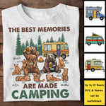 The Best Memories Are Made Camping - Personalized Unisex T-shirt, Hoodie - Gift For Couples, Gift For Camping Lovers