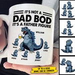 Custom Dad Bod Father Figure Dinosaur Gifts for Dads - Personalized Mugs