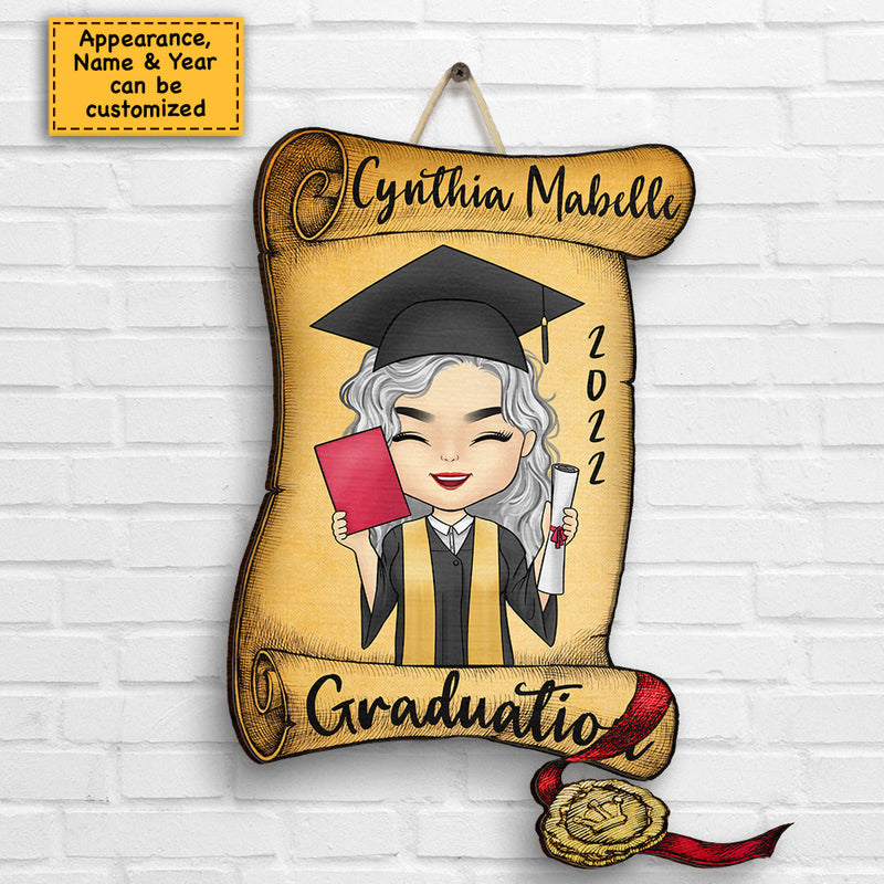 Congrats Grad 2022 - Personalized Shaped Wood Sign - Graduation Gift