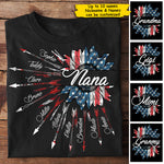 Custom Name Patriotic Sunflower Design - Personalized Apparel