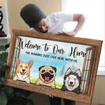 Custom Dog Name Welcome Home Gifts for Dog Lovers - Personalized Canvas