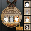 Mantén La Puerta Cerrada - Letrero de puerta de gato personalizado y divertido, Funny Personalized Cat Door Sign Spanish
