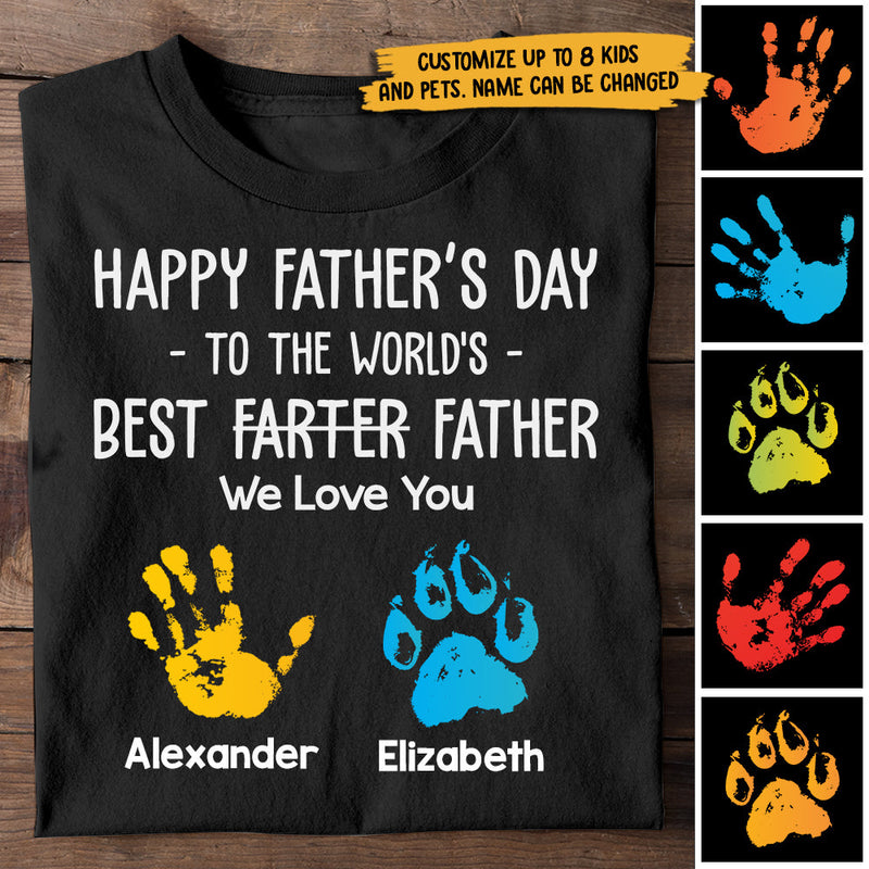 World's Best Father - Personalized Unisex T-Shirt, Father's Day Gift
