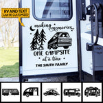Making Memories - Camping Personalized Custom RV Decal - Gift For Camping Lovers