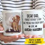 Custom Pet Photo Father's Day Gifts for Dog Dads - Personalized Mugs
