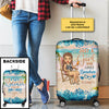 The Beach Is Calling And I Must Go - Gift For Bestie, Personalized Luggage Cover