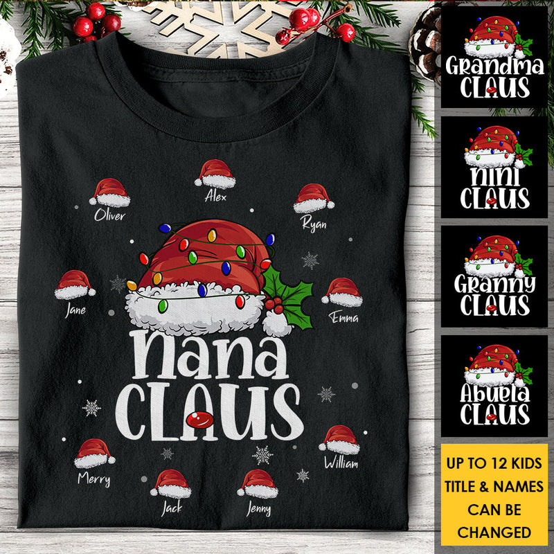 Grandma Claus Like A Normal Grandma Only More Awesome  - Personalized T-shirt, Hoodie, Unisex Sweatshirt