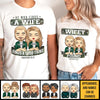 Find A Wife, Find A Good Thing - Personalized Matching Couple T-Shirt - Gift For Couple, Husband Wife, Anniversary, Engagement, Wedding, Marriage Gift