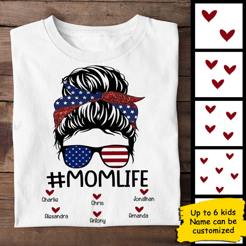 MomLife - Gift For 4th Of July - Personalized Unisex T-Shirt