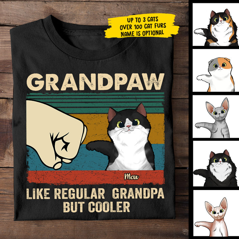 Cat Dad Like A Normal Dad But Cooler - Gift For Dad, Personalized T-Shirt