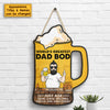 World's Greatest Dad Bod - Gift For Dad, Grandpa - Personalized Shaped Wood Sign