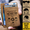 The Best Dad In The World - Personalized Card Wallet - Gift For Dad