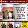 I Promise To Always Be By Your Side - Gift For Couples, Personalized Mug