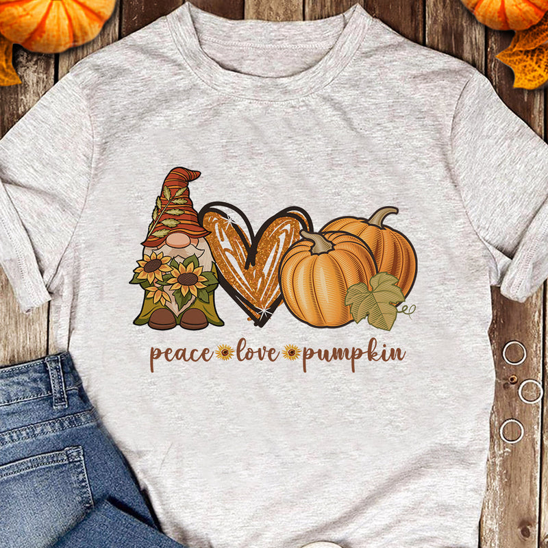 Peace - Love - Pumpkin - Happy Halloween - Unisex T-Shirt, Halloween Ideas.