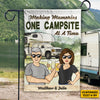 Making Memories One Campsite - Personalized Flag - Gift For Camping Lovers
