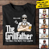 The Grillfather - Gift For Dad - Personalized Unisex T-Shirt