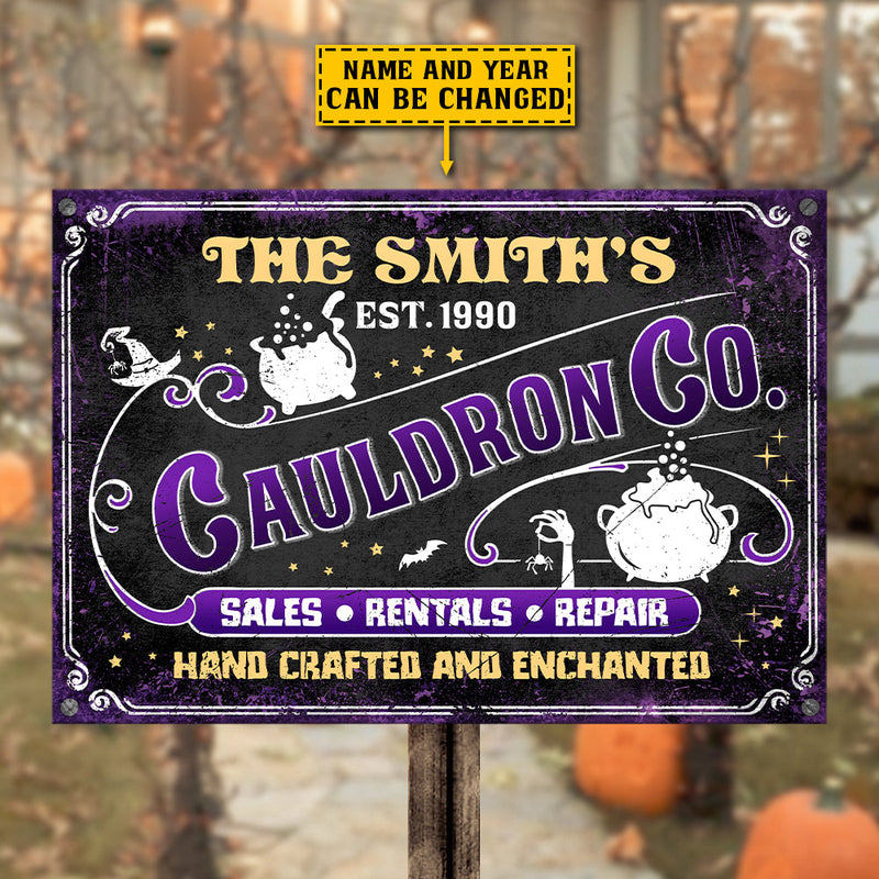 The Family Cauldron Co. - Personalized Metal Sign