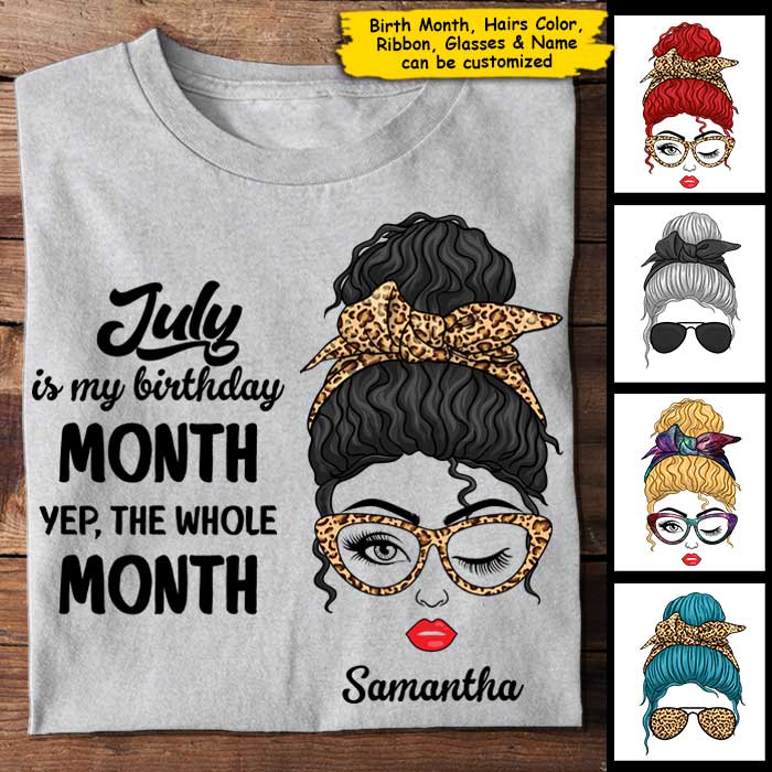 My Birthday Month - Personalized Unisex T-Shirt
