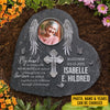 My Heart Is Filled With Memories And Special Thoughts Of You - Personalized Memorial Stone, Human Grave Marker - Upload Image, Memorial Gift, Sympathy Gift