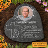 God Saw You Needed Rest - Personalized Memorial Stone, Human Grave Marker - Upload Image, Memorial Gift, Sympathy Gift