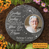 Goodbyes Are Not The End - Personalized Memorial Stone, Human Grave Marker - Upload Image, Memorial Gift, Sympathy Gift