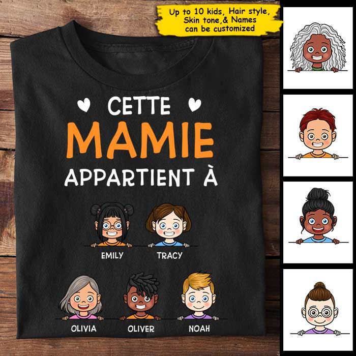 Cette Mamie Appartient À - Personalized Unisex T-Shirt