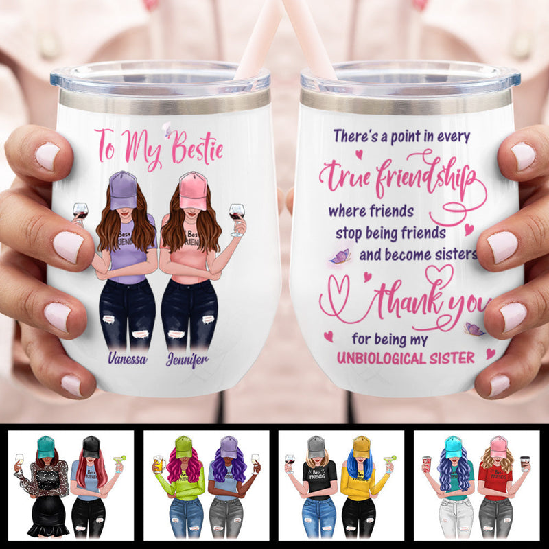 True Friendship - Gift For Best Friends - Personalized Tumbler