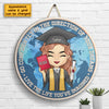 Live The Life You've Imagined - Personalized Shaped Wood Sign - Graduation Gift