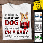 Custom Dog Breed Name Funny Dog Mom Gifts - Personalized Apparel