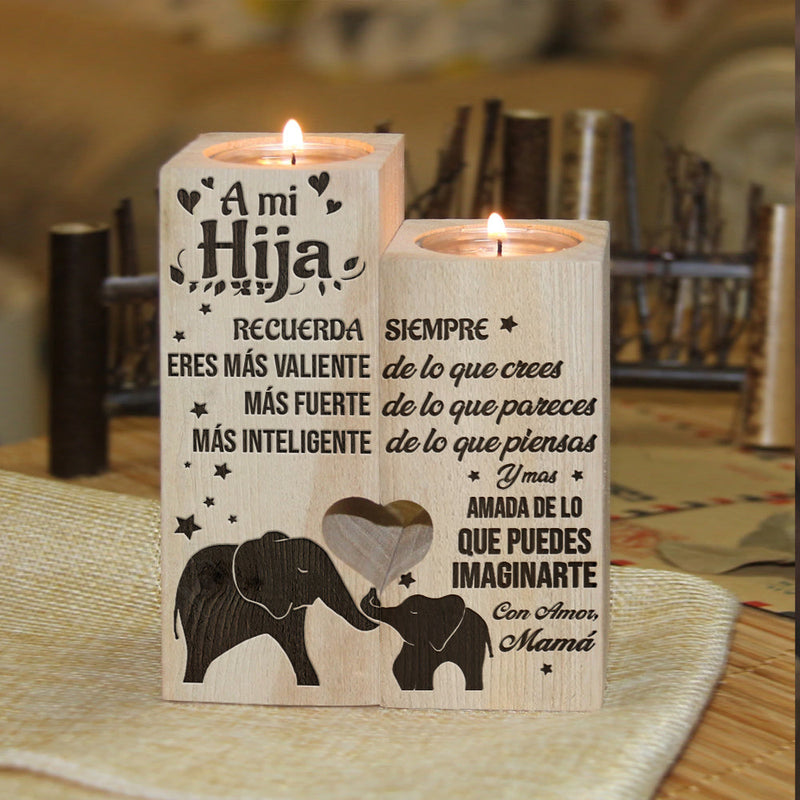 Recuerda Siempre Que Eres Más Valiente De Lo Que Crees - Candle Holder