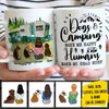 Dogs & Camping Make Me Happy - Personalized Mug