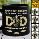 Custom Name Father's Day Fishing Gifts for Dad - Personalized Mugs