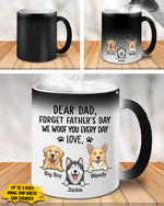 Custom Pet Name Dog Dad Father's Day Gifts - Personalized Mug