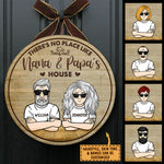 Custom Name Grandparents House Gifts - Personalized Wood Sign