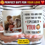 Roses Are Red Foxes Are Clever - Upload Image, Gift For Couples - Personalized Mug