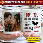 I Love You For Who You Are - Upload Image, Gift For Couples - Personalized Mug