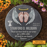 We Have Held In Our Arms For A Little While - Personalized Memorial Stone, Human Grave Marker - Memorial Gift, Sympathy Gift