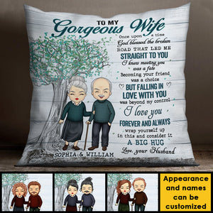 Falling In Love With You Was Beyond My Control - Gift For Couples, Personalized Pillow (Insert Included).